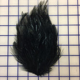 Feather Trim - Hackle Pads Black